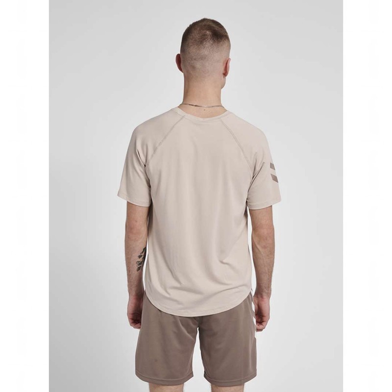 Hummel Mt Laze T-shirt Herr Beige | 206319-231