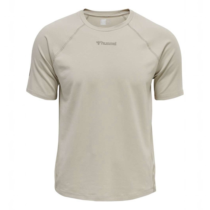 Hummel Mt Laze T-shirt Herr Beige | 206319-231