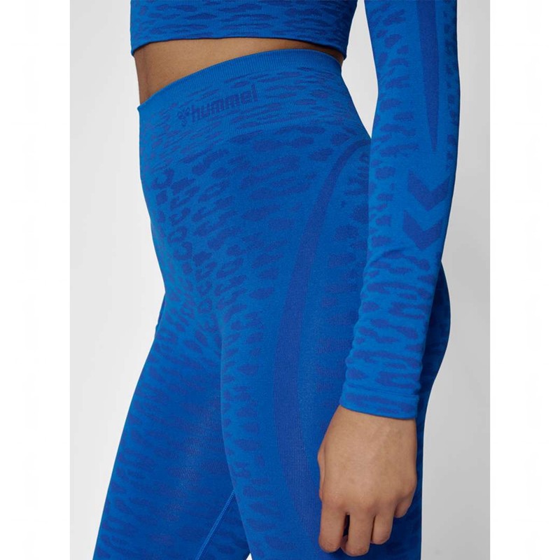 Hummel Mt Leo Seamless Mw Strumpbyxor Dam Blå | 608837-960