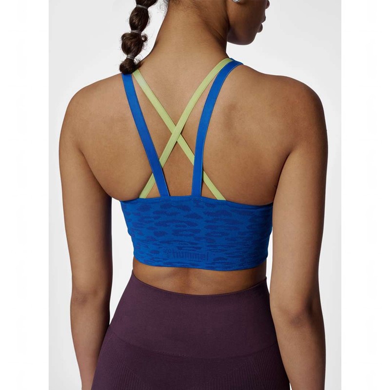 Hummel Mt Leo Seamless Sport BH Dam Blå | 390834-529