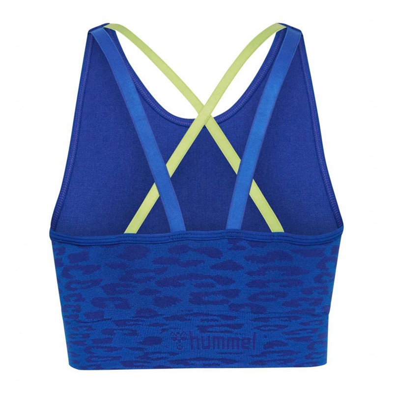 Hummel Mt Leo Seamless Sport BH Dam Blå | 390834-529