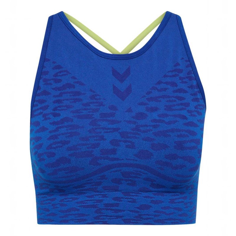 Hummel Mt Leo Seamless Sport BH Dam Blå | 390834-529