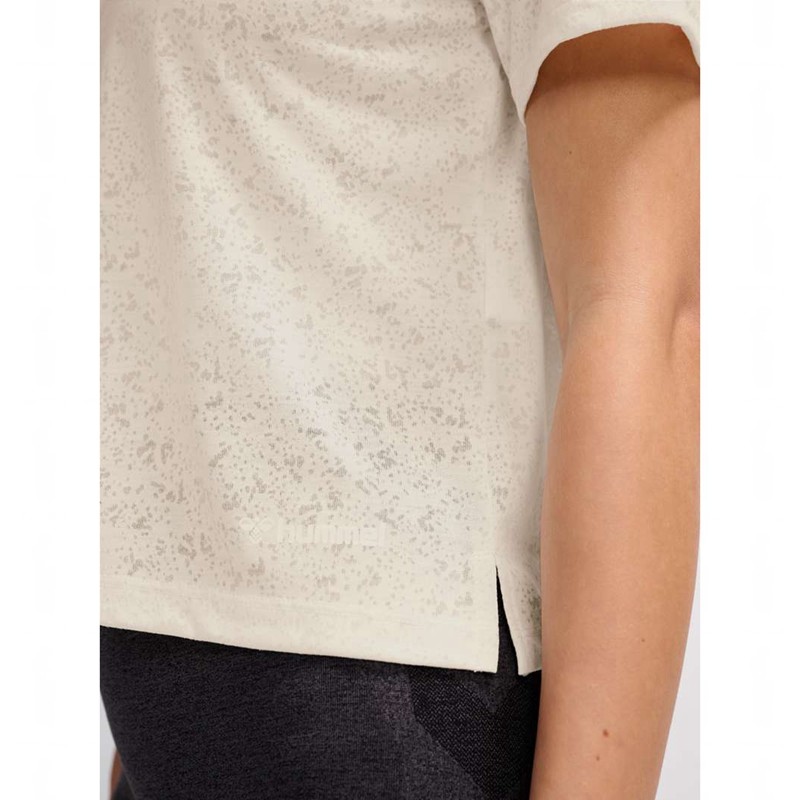 Hummel Mt Light Burnout T-shirt Dam Beige | 812578-471