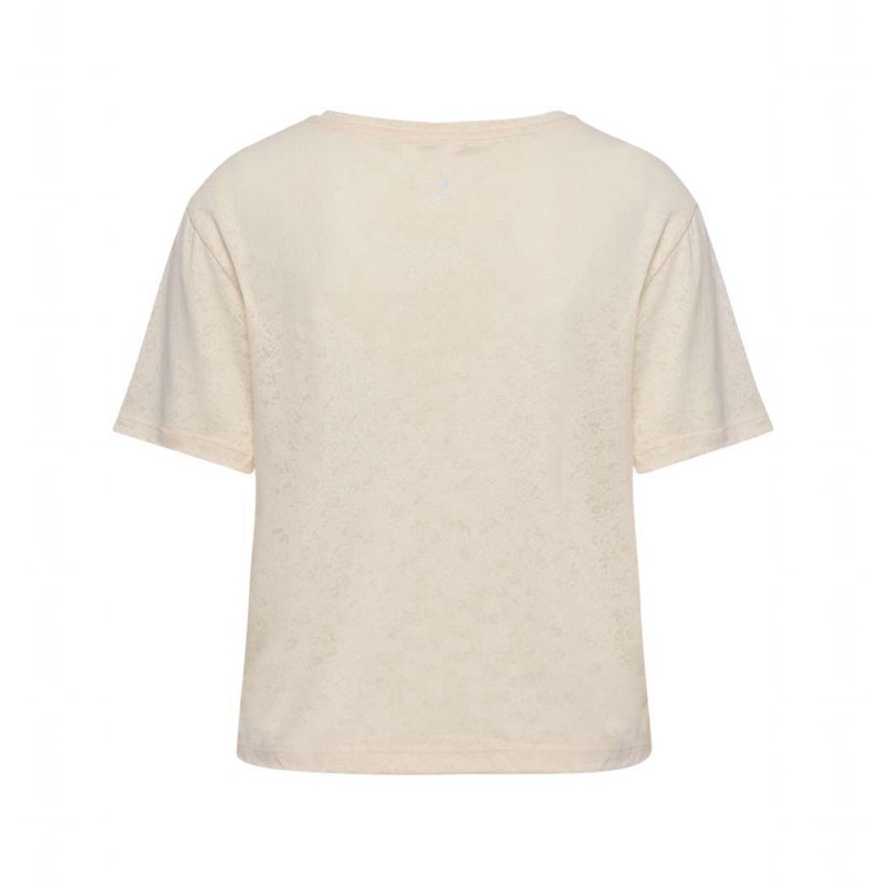 Hummel Mt Light Burnout T-shirt Dam Beige | 812578-471