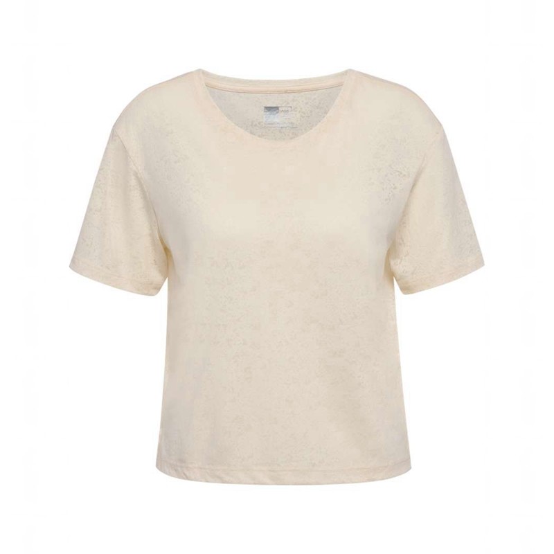 Hummel Mt Light Burnout T-shirt Dam Beige | 812578-471
