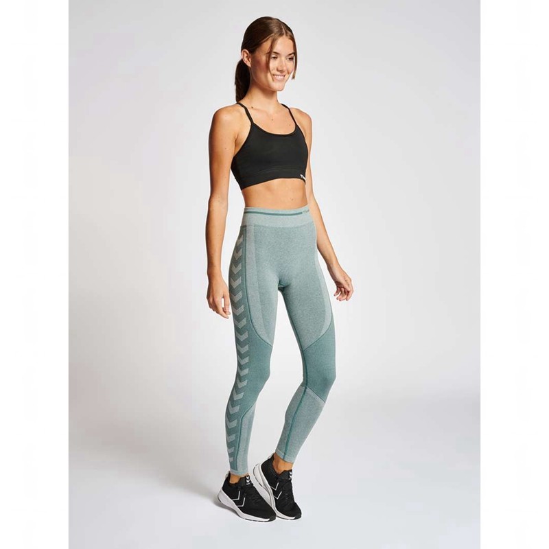 Hummel Mt Lulu Seamless Scrunch Shorts Dam Blå | 390044-129