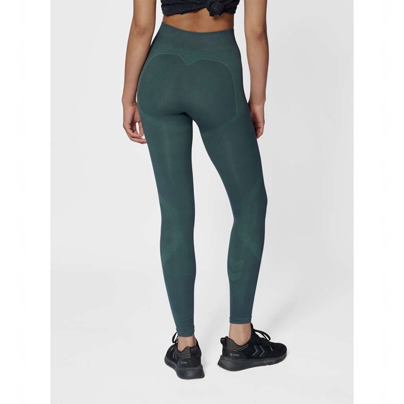 Hummel Mt Power Seamless Mw Strumpbyxor Dam Gröna | 645165-390