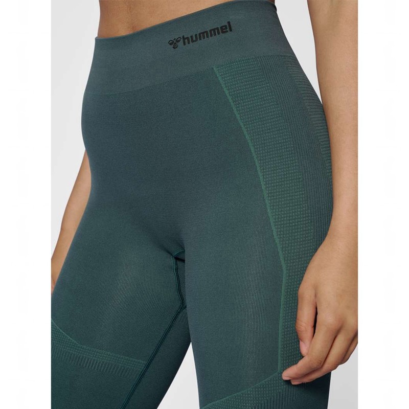 Hummel Mt Power Seamless Mw Strumpbyxor Dam Gröna | 645165-390