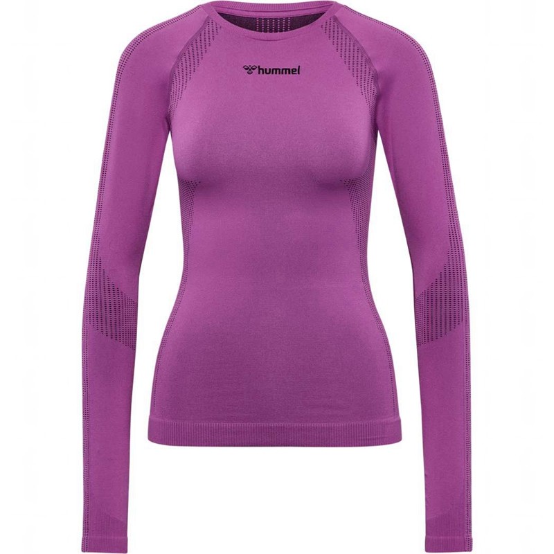 Hummel Mt Shaping Seamless L/S T-shirt Dam Lila | 709253-640