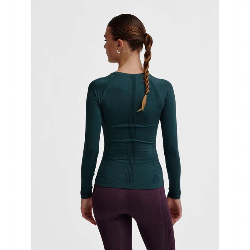 Hummel Mt Shaping Seamless L/S T-shirt Dam Gröna | 323210-250
