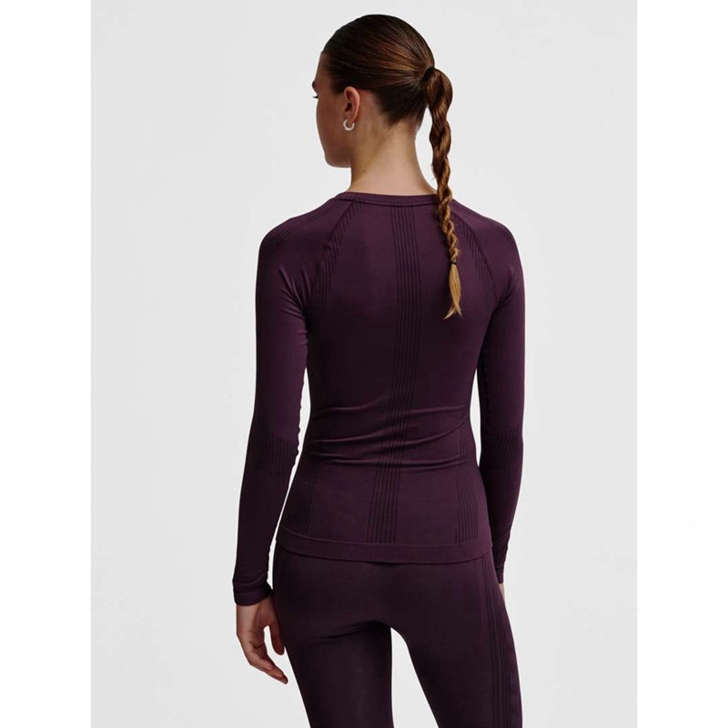 Hummel Mt Shaping Seamless L/S T-shirt Dam Lila | 635415-044