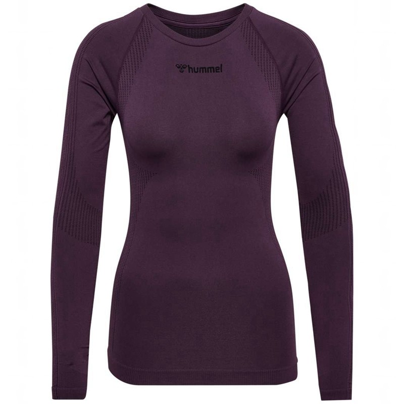 Hummel Mt Shaping Seamless L/S T-shirt Dam Lila | 635415-044