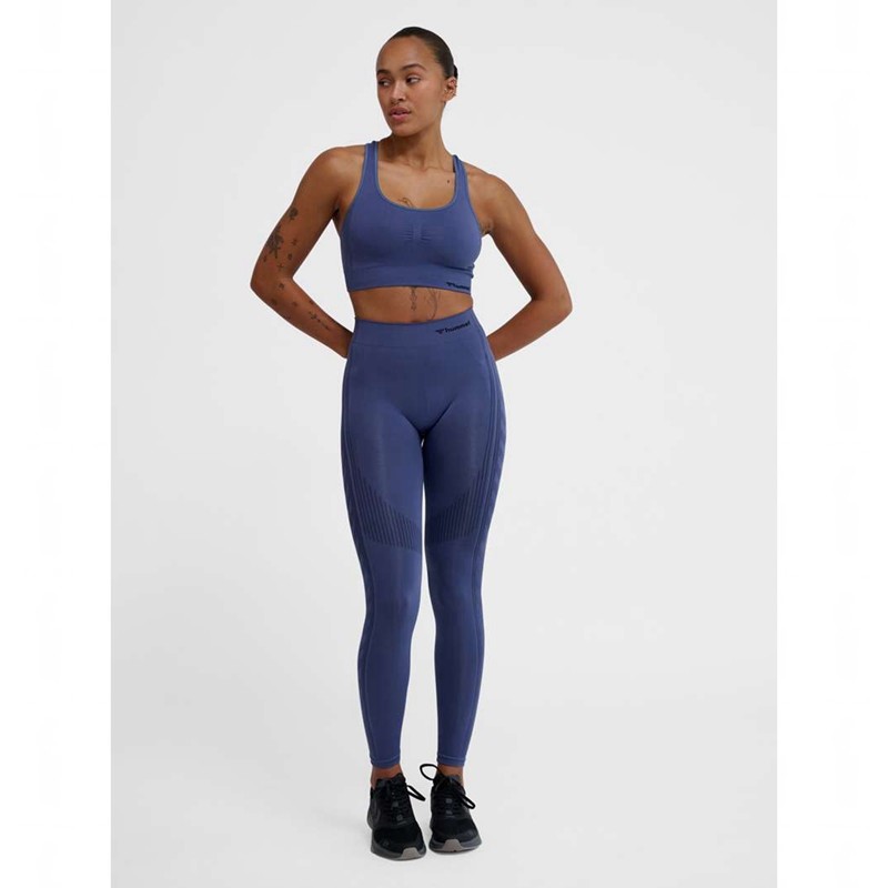 Hummel Mt Shaping Seamless Mw Strumpbyxor Dam Blå | 141721-649