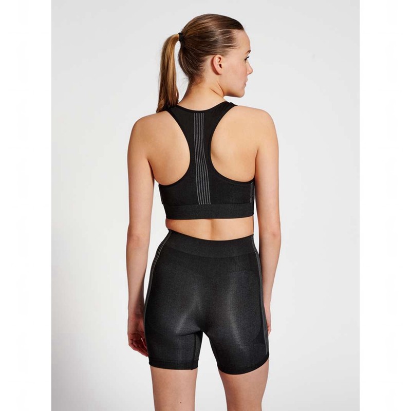 Hummel Mt Shaping Seamless Top Sport BH Dam Svarta | 836791-915