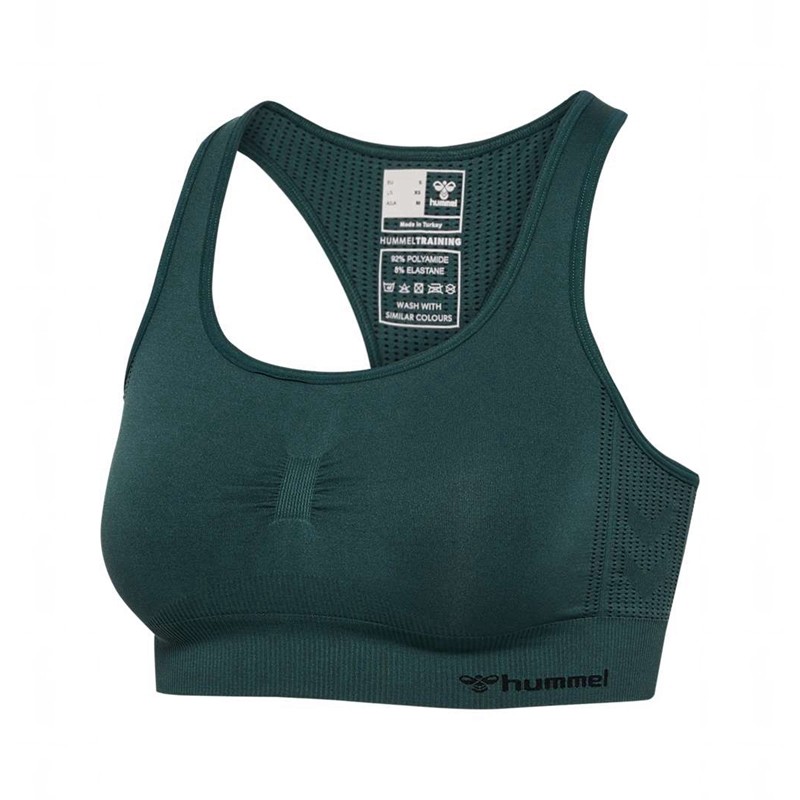 Hummel Mt Shaping Seamless Top Sport BH Dam Gröna | 304110-901