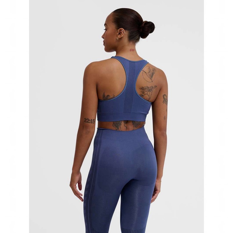 Hummel Mt Shaping Seamless Top Sportkläder Dam Blå | 626074-293