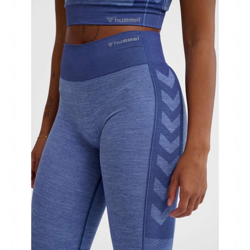 Hummel Mt Shine Seamless Mw Strumpbyxor Dam Blå | 400007-799