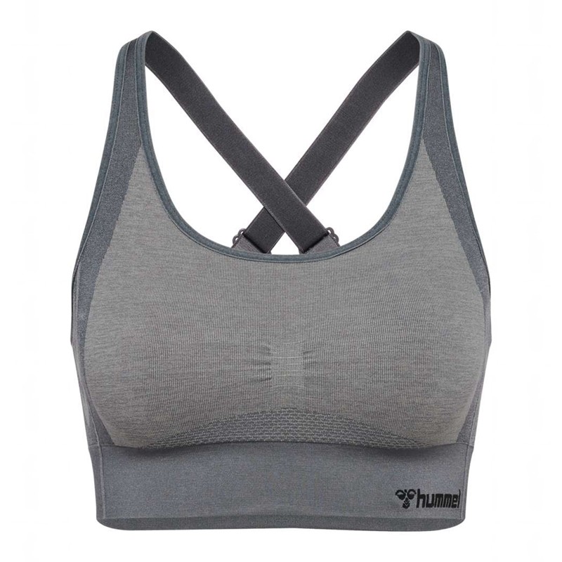 Hummel Mt Shine Seamless Sport BH Dam Grå | 311442-240