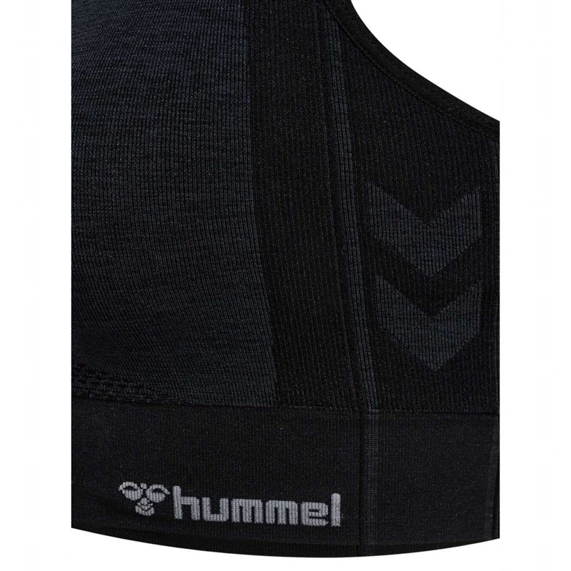 Hummel Mt Shine Seamless Sport BH Dam Svarta | 802628-853