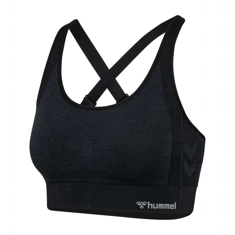 Hummel Mt Shine Seamless Sport BH Dam Svarta | 802628-853