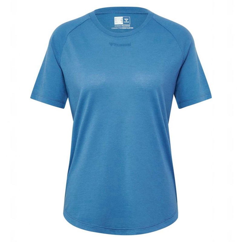 Hummel Mt Vanja T-shirt Dam Blå | 910893-096
