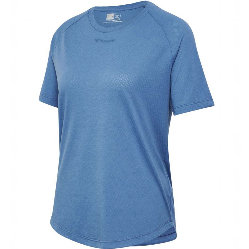 Hummel Mt Vanja T-shirt Dam Blå | 910893-096