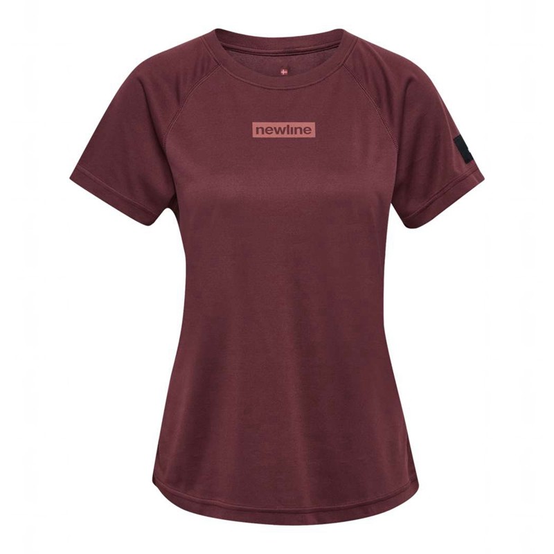 Hummel Nwlcharge Mesh W T-shirt Dam Vinröda | 701195-324