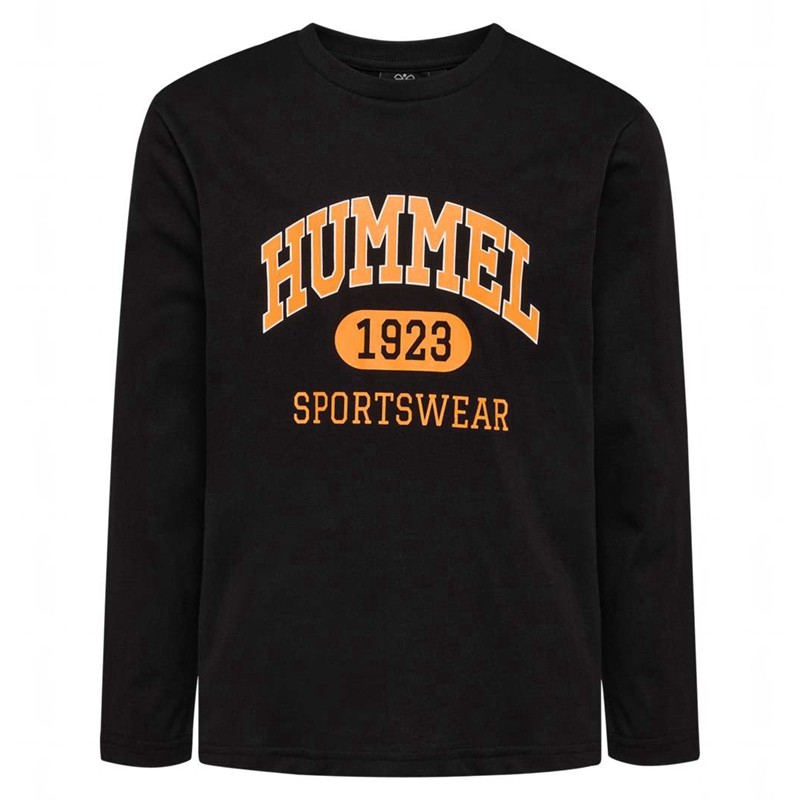 Hummel Olde L/S T-shirt Barn Svarta | 544335-692