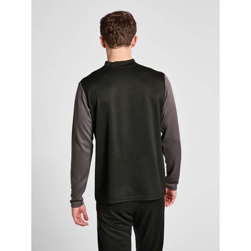 Hummel Ongrid 1/2 Zip Poly Sweat Tröjor Herr Svarta | 838560-043