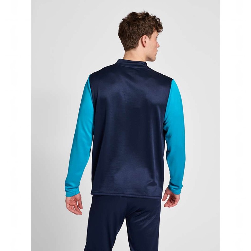 Hummel Ongrid 1/2 Zip Poly Sweat Tröjor Herr Marinblå | 074333-723