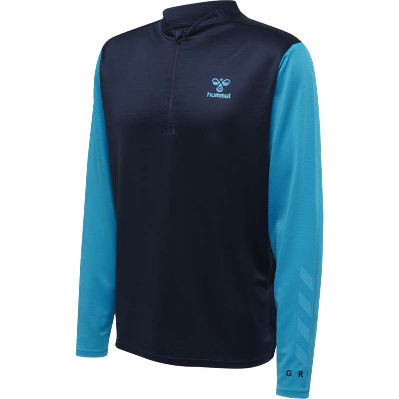 Hummel Ongrid 1/2 Zip Poly Sweat Tröjor Herr Marinblå | 074333-723
