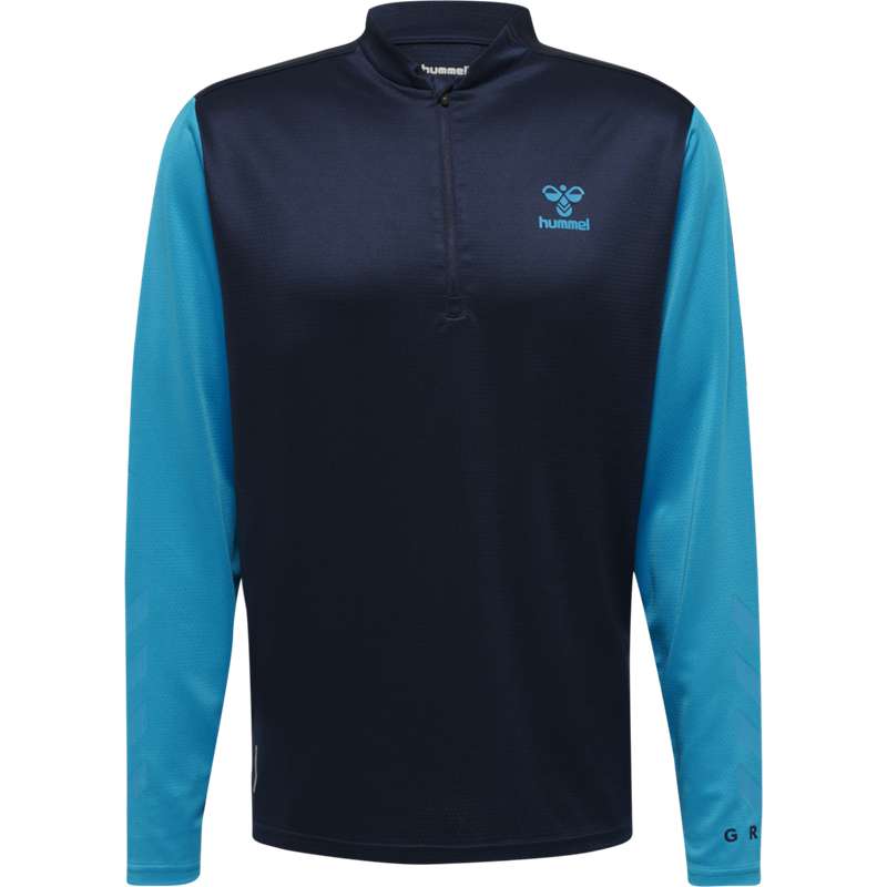 Hummel Ongrid 1/2 Zip Poly Sweat Tröjor Herr Marinblå | 074333-723