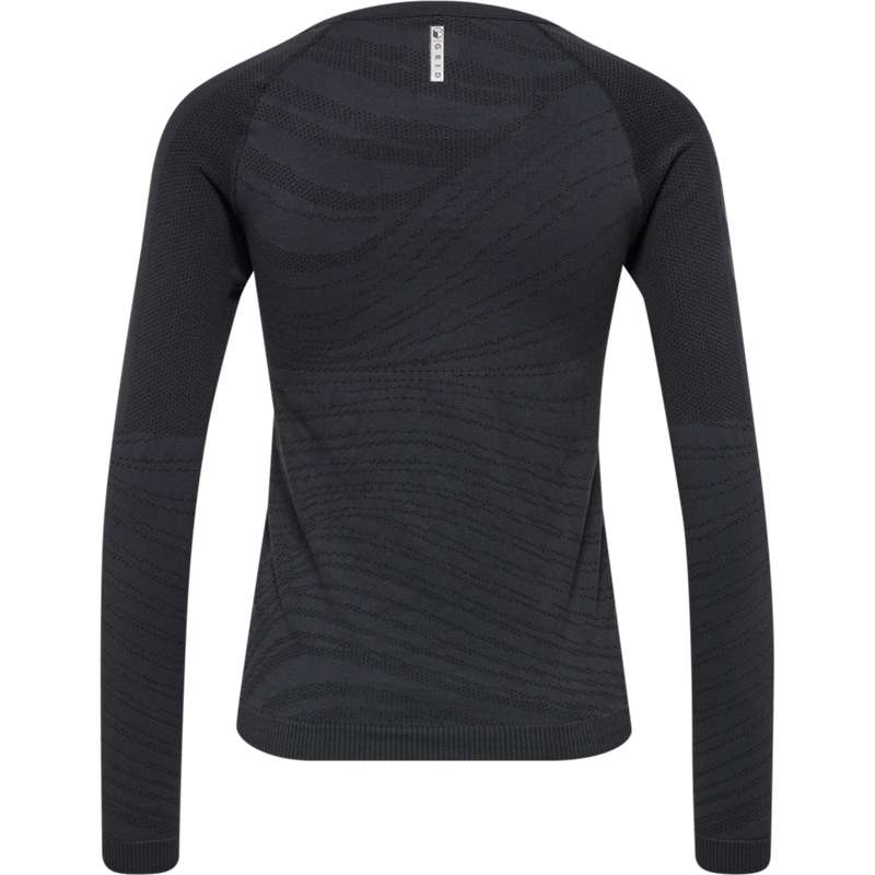 Hummel Ongrid Seamless L/S Wo T-shirt Dam Svarta | 017875-608