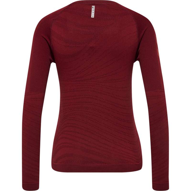 Hummel Ongrid Seamless L/S Wo T-shirt Dam Röda | 333431-188