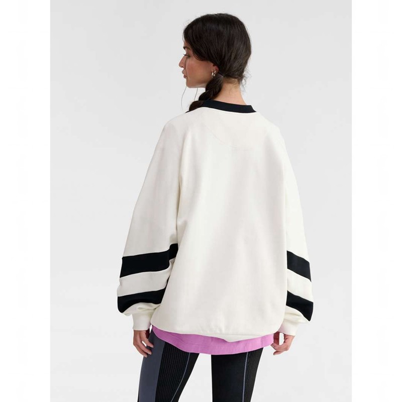 Hummel Oversized Crew Sportswear Swarm Tröjor Dam Vita | 481686-929