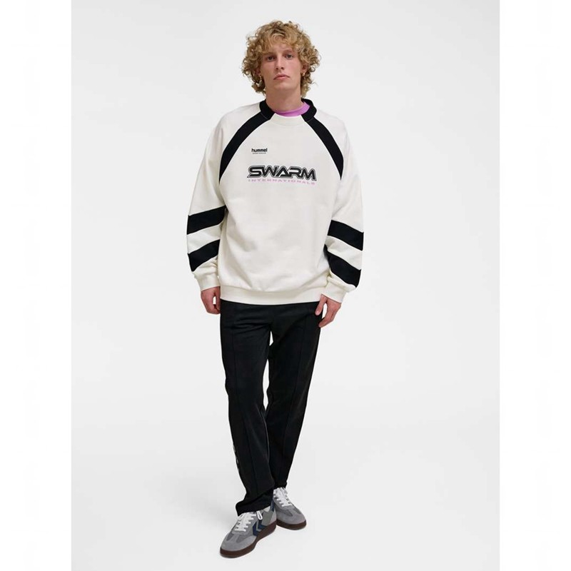 Hummel Oversized Crew Sportswear Swarm Tröjor Dam Vita | 481686-929