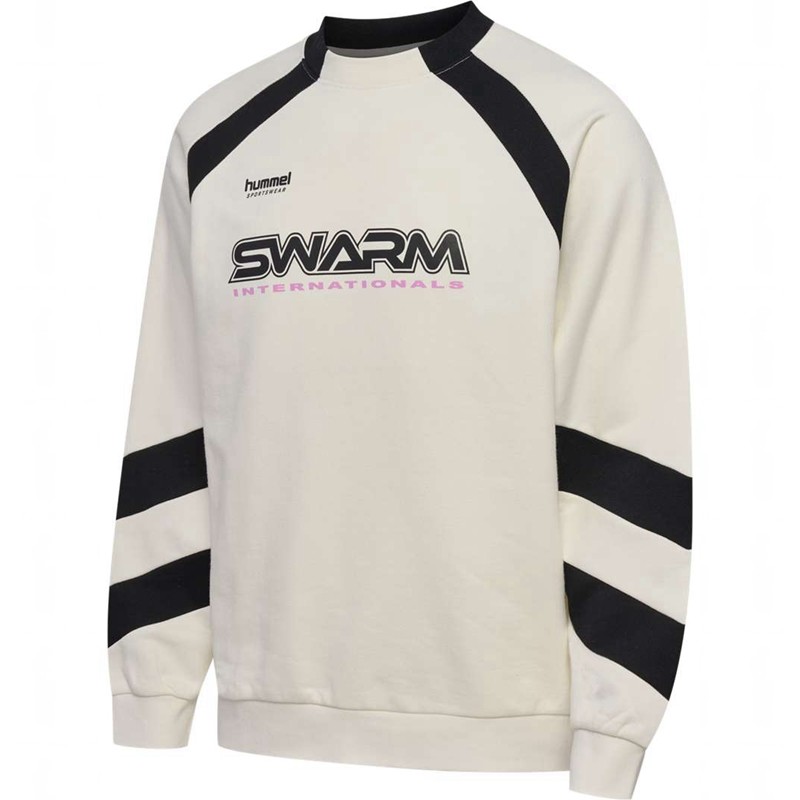 Hummel Oversized Crew Sportswear Swarm Tröjor Dam Vita | 481686-929
