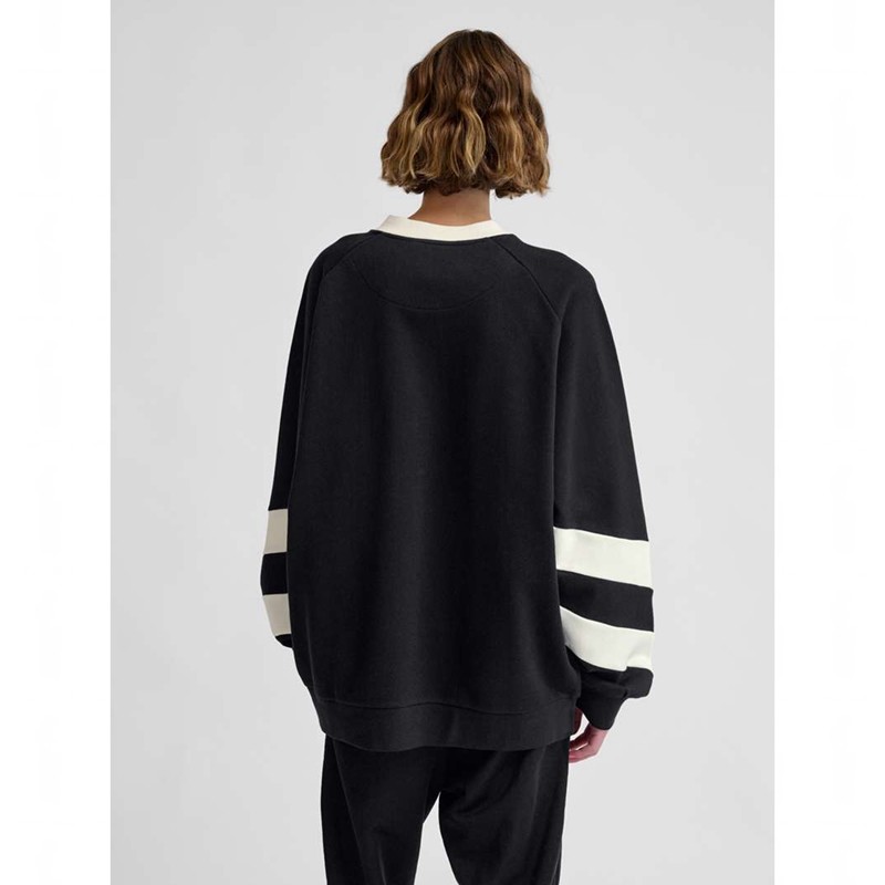 Hummel Oversized Crew Sportswear Swarm Tröjor Dam Svarta | 653249-146