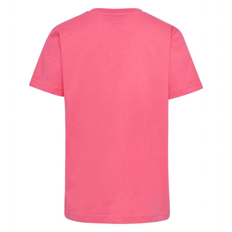 Hummel Print S/S T-shirt Barn Rosa | 975822-663