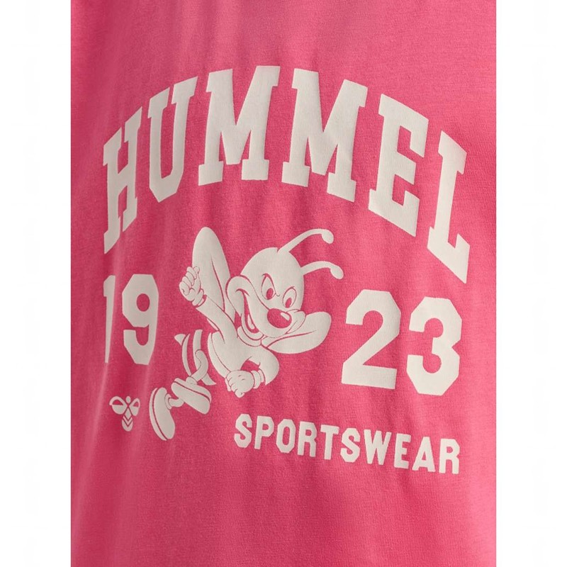 Hummel Print S/S T-shirt Barn Rosa | 975822-663