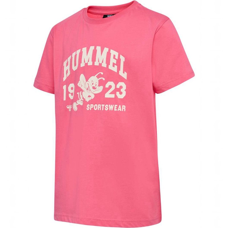 Hummel Print S/S T-shirt Barn Rosa | 975822-663