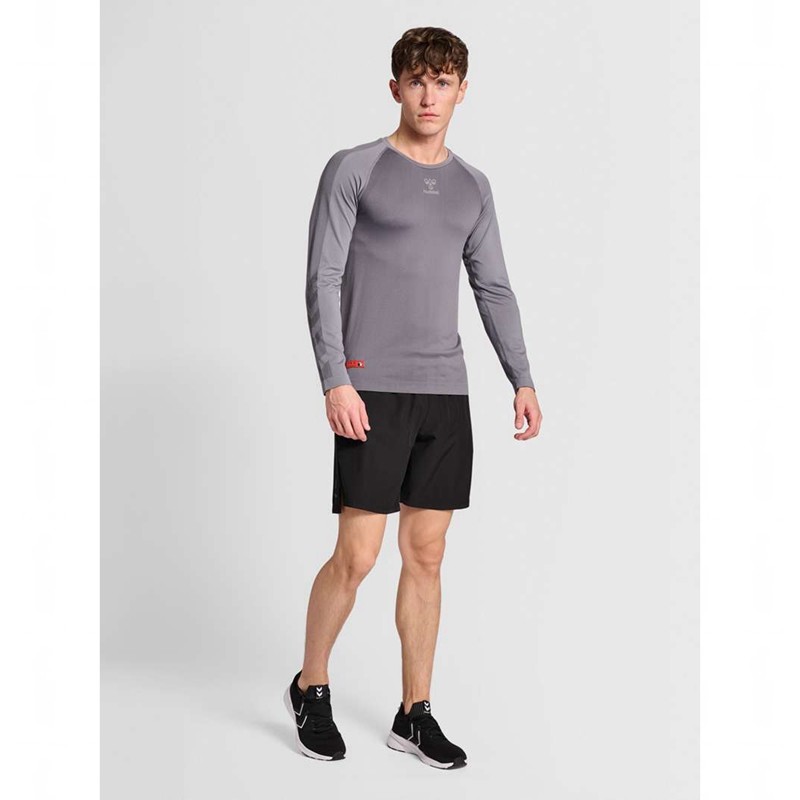 Hummel Pro Grid Seamless L/S Baslager Herr Grå | 545181-724