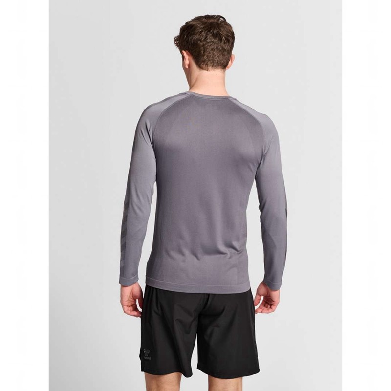Hummel Pro Grid Seamless L/S Baslager Herr Grå | 545181-724