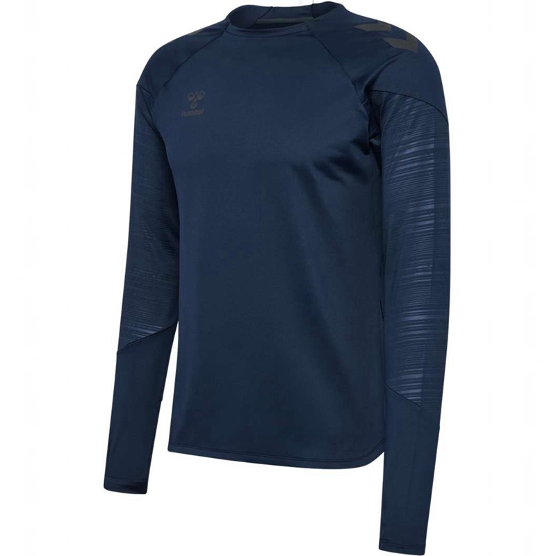 Hummel Pro Training Crew Sweat T-shirt Herr Marinblå | 577152-027