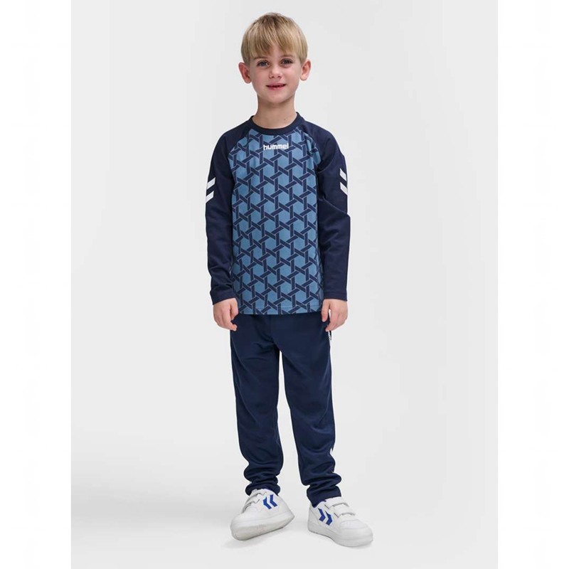 Hummel Ps L/S T-shirt Barn Blå | 407141-474