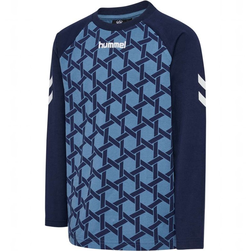 Hummel Ps L/S T-shirt Barn Blå | 407141-474