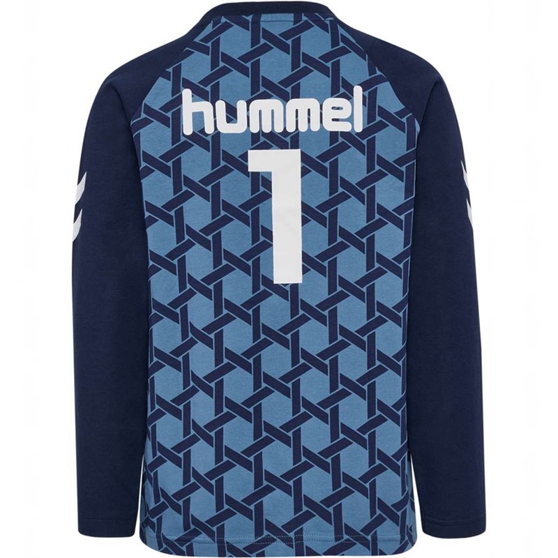 Hummel Ps L/S T-shirt Barn Blå | 407141-474