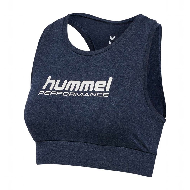 Hummel Pulse Logo Light Support Sport BH Dam Blå | 724097-434