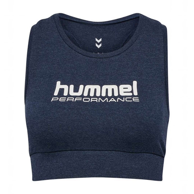 Hummel Pulse Logo Light Support Sport BH Dam Blå | 724097-434