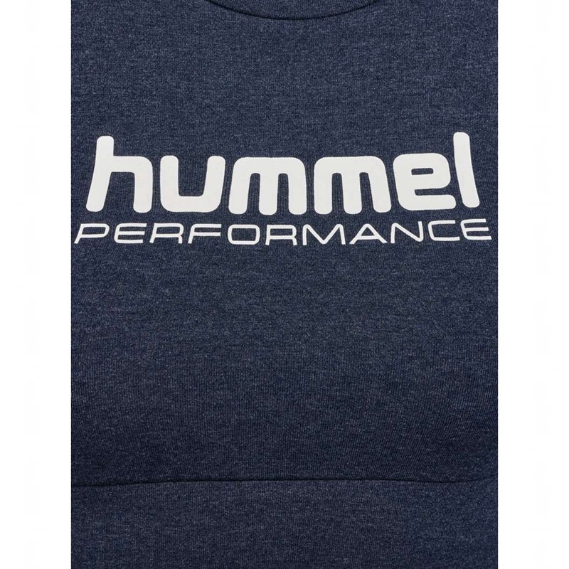 Hummel Pulse Logo Light Support Sport BH Dam Blå | 724097-434